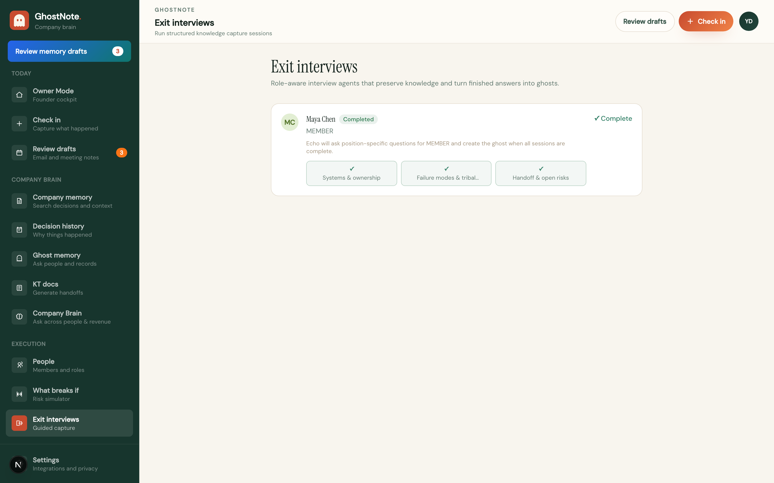 Offboarding that keeps the knowledge.